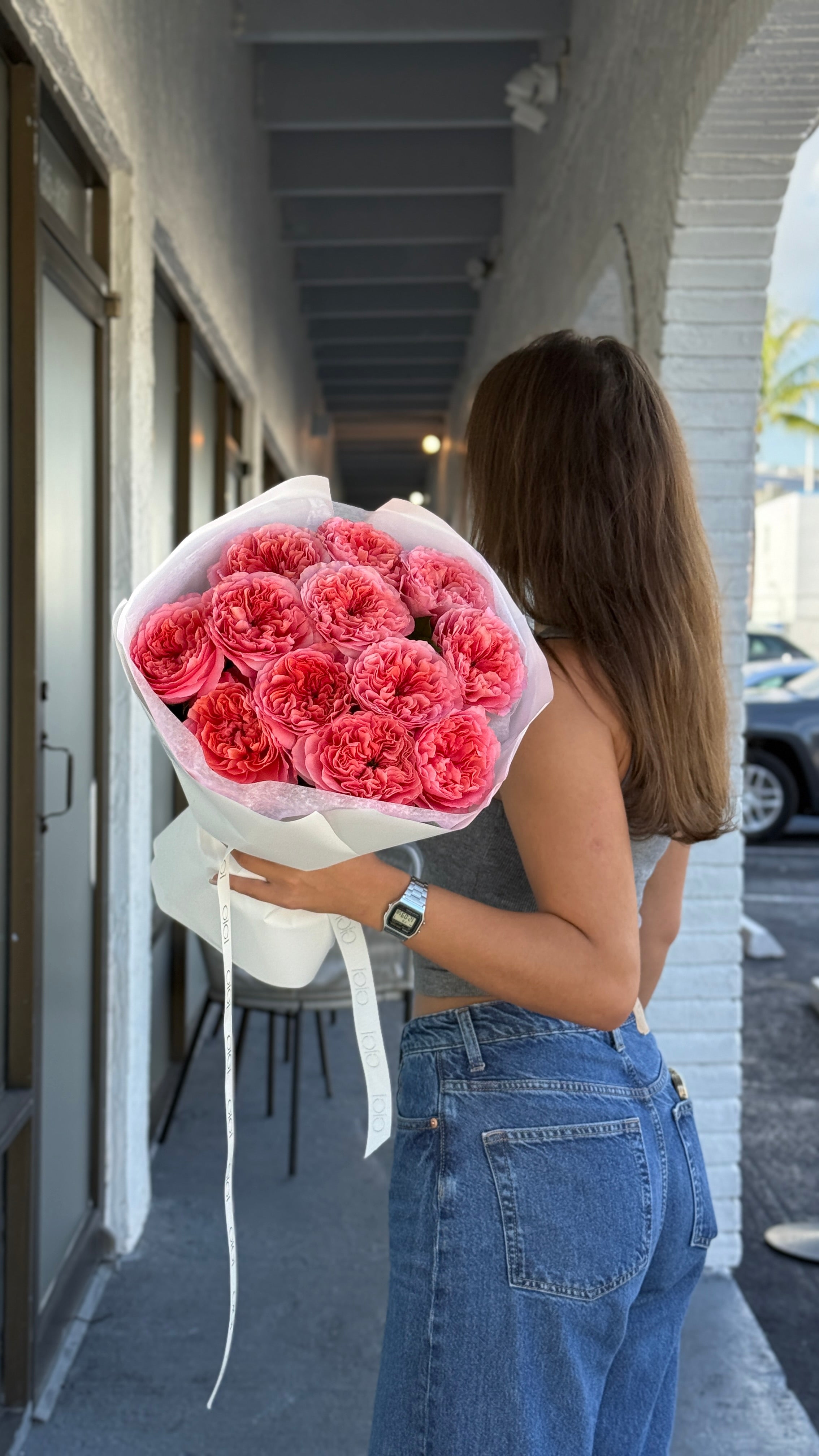 Bouquet Pink Rose – Gigi Flower Studio