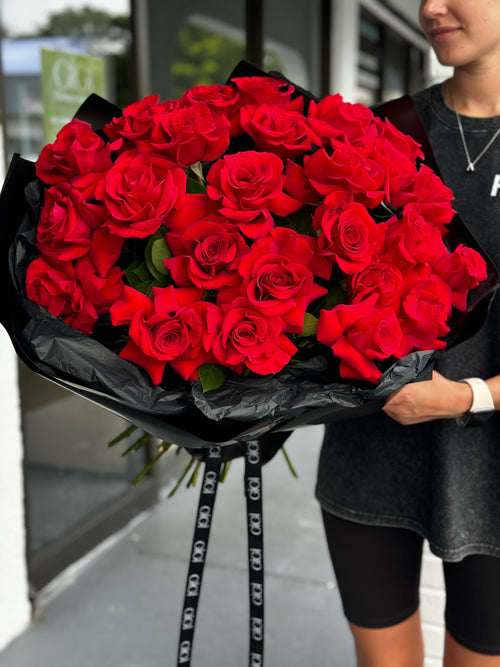 Red roses bouquet