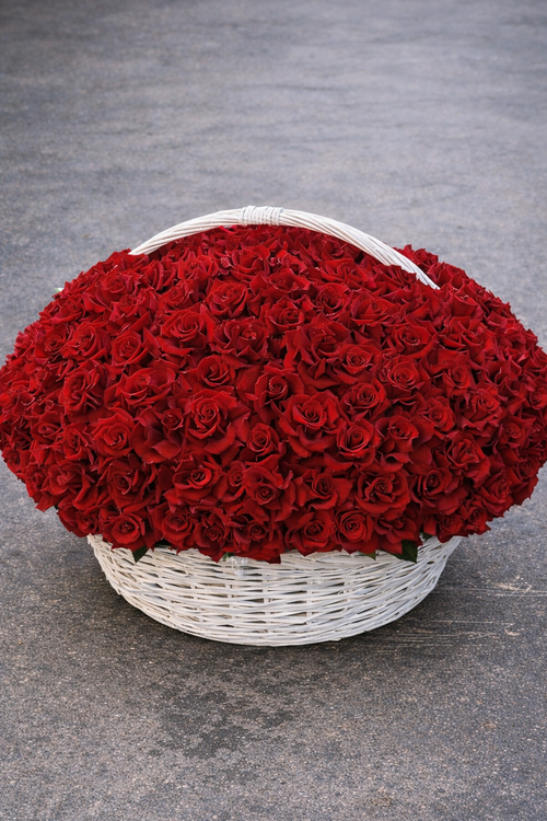 Premium French Rose Basket
