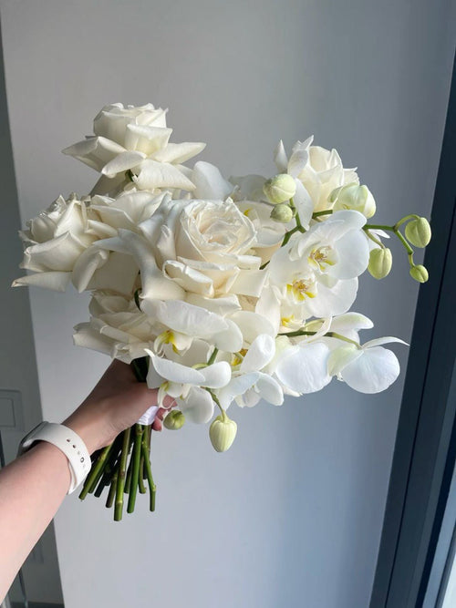 Bunch of white beautiful flowers