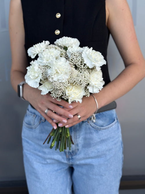 Bridal bouquet with carnations