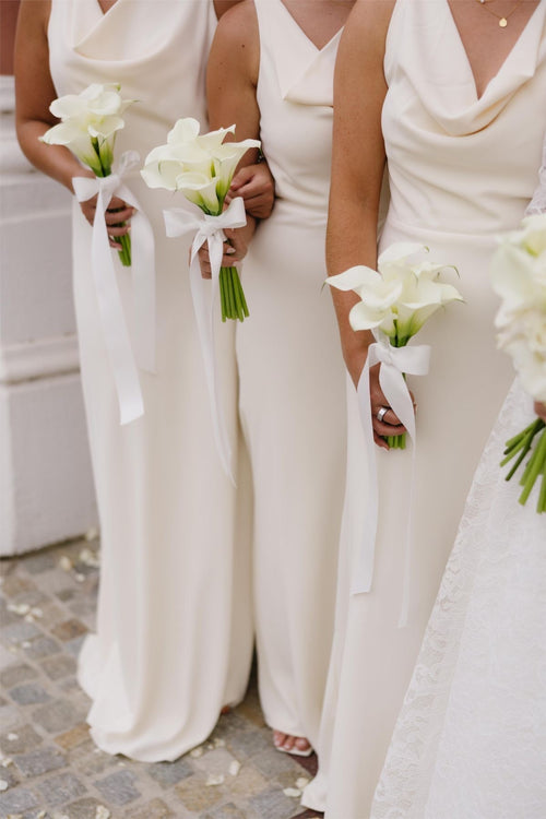 Bridesmaid Bouquet White Callas