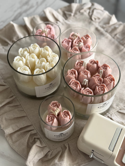 Tulip Glass Candle
