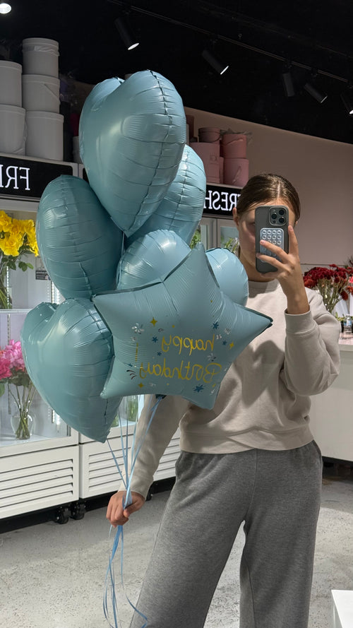 Blue Birthday Balloons