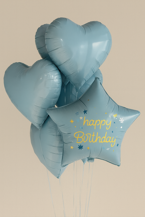 Blue Birthday Balloons