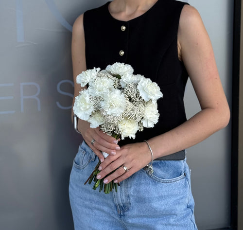 Bridal bouquet with carnations