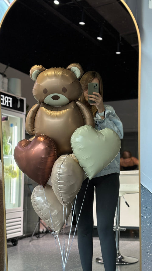Balloon Set “Teddy Bear & Hearts”
