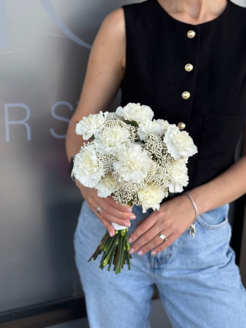 Bridal bouquet with carnations