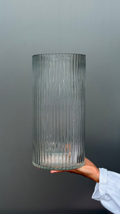 Vase “Ribbed Cylinder”