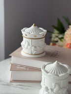 Ivory Carousel Candle